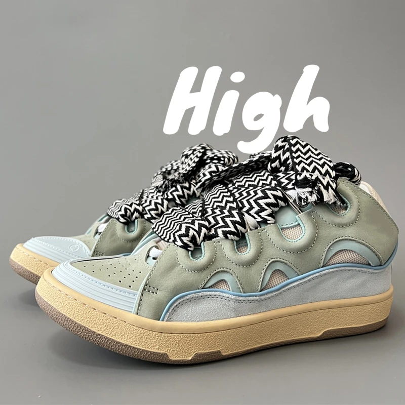 2025 Fashion Shoes New Men's Women's sports shoes Casual Shoes Splicing color design Thick tongue Colorful shoelace Matching - Image 6