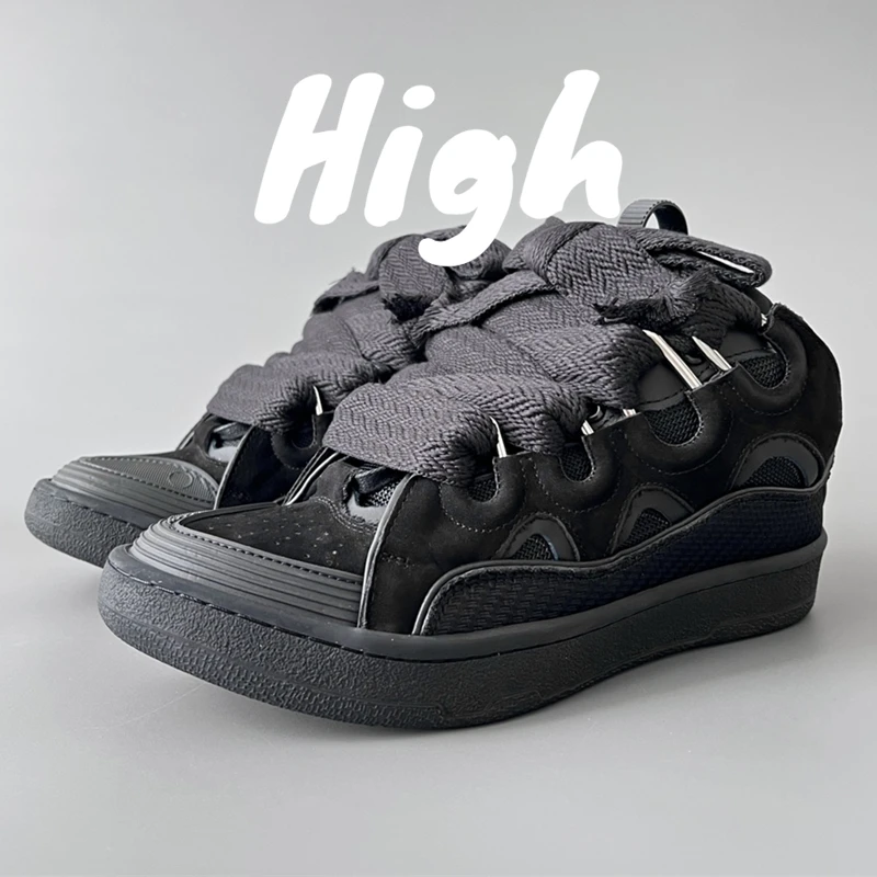 2025 Fashion Shoes New Men's Women's sports shoes Casual Shoes Splicing color design Thick tongue Colorful shoelace Matching - Image 3