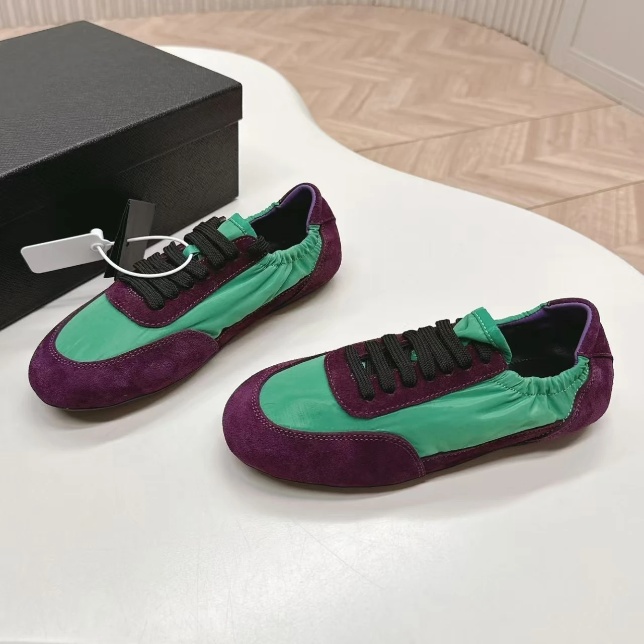 Fashionable All-Matching Flat Shoes German Training Shoes 2025 New Style Comfortable Breathable Casual Shoes Lace-Up Sneakers